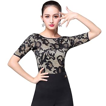 Amazon.co.jp: 社交ダンス トップス レディース ラテンダンス